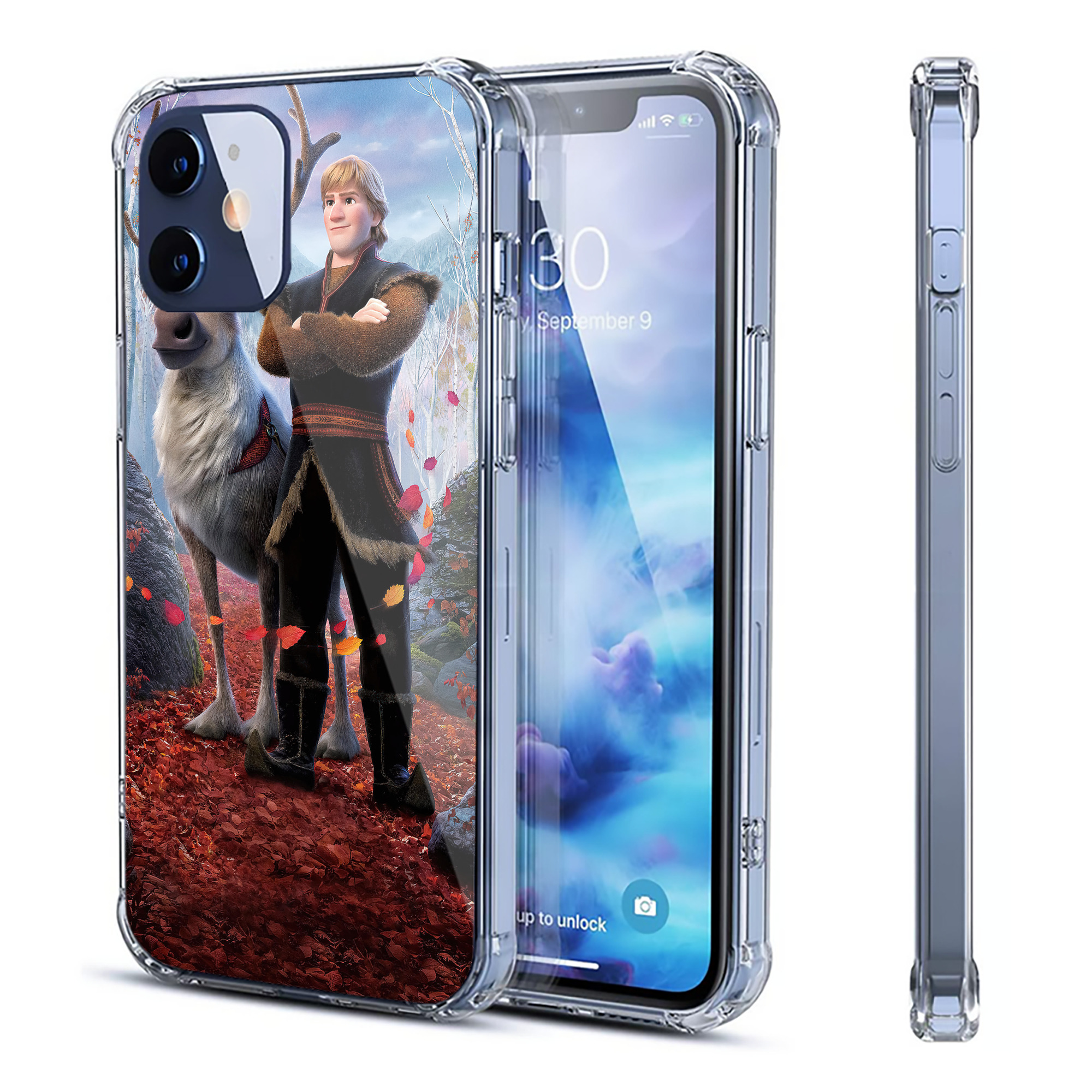 （画像用） アナと雪の女王 アンナ エルサ Frozen Anna Elsa 【iPhone 12シリーズ対応】透明スマホケース（クリアソフトケース）